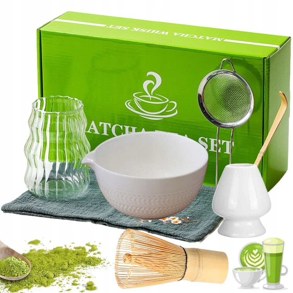 Bambusová Sada Na Výrobu Matchy Šlehací Metla Lžíce Metla 7V1 Dárky