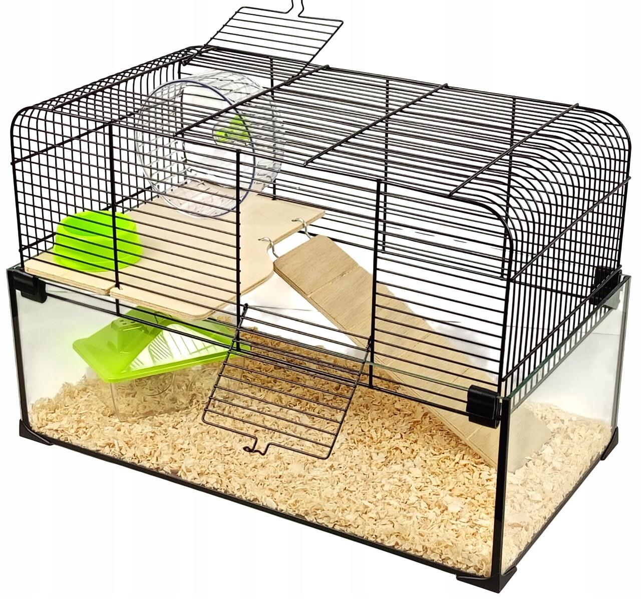 Akvarijní Klec Pro Křečka Aqualand Hlodavce Myšky Skleněný Domeček Miska