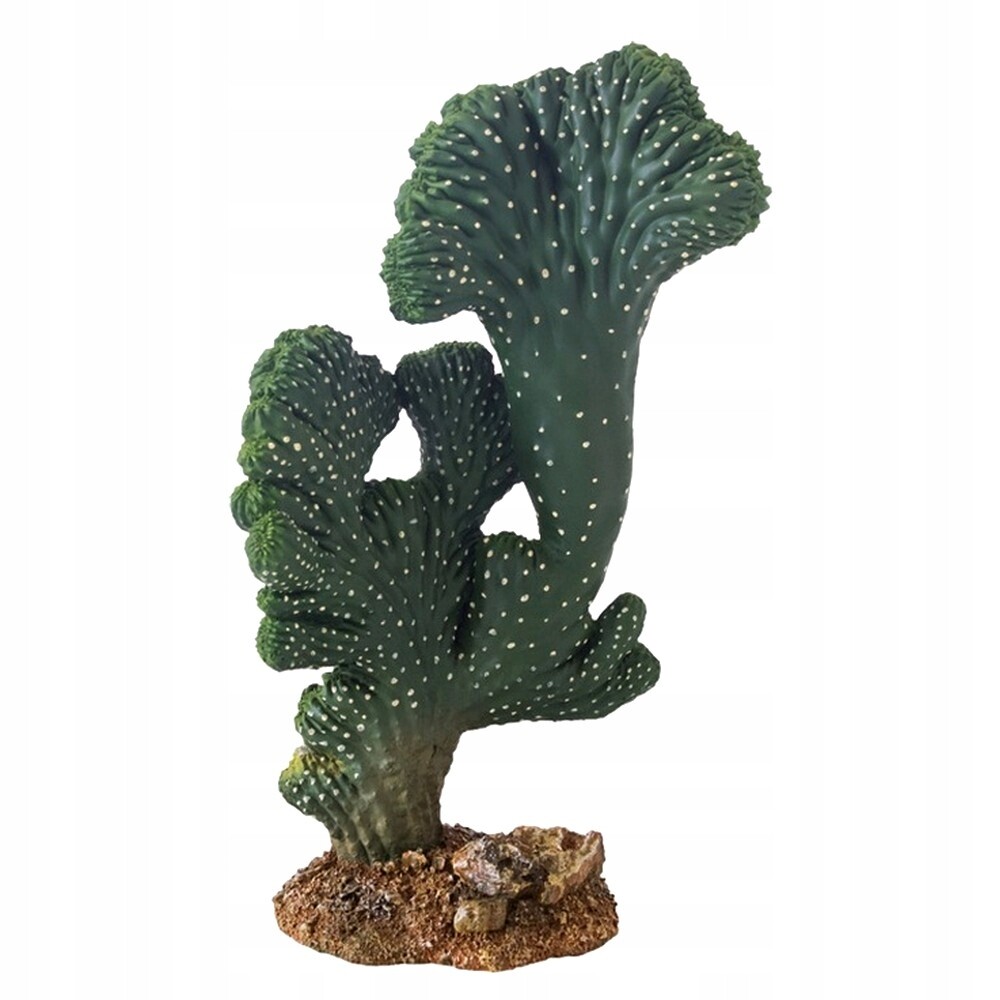 Dekorace Do Terária Umělý Kaktus Imitace Sukulentu Rostlina 22 CM