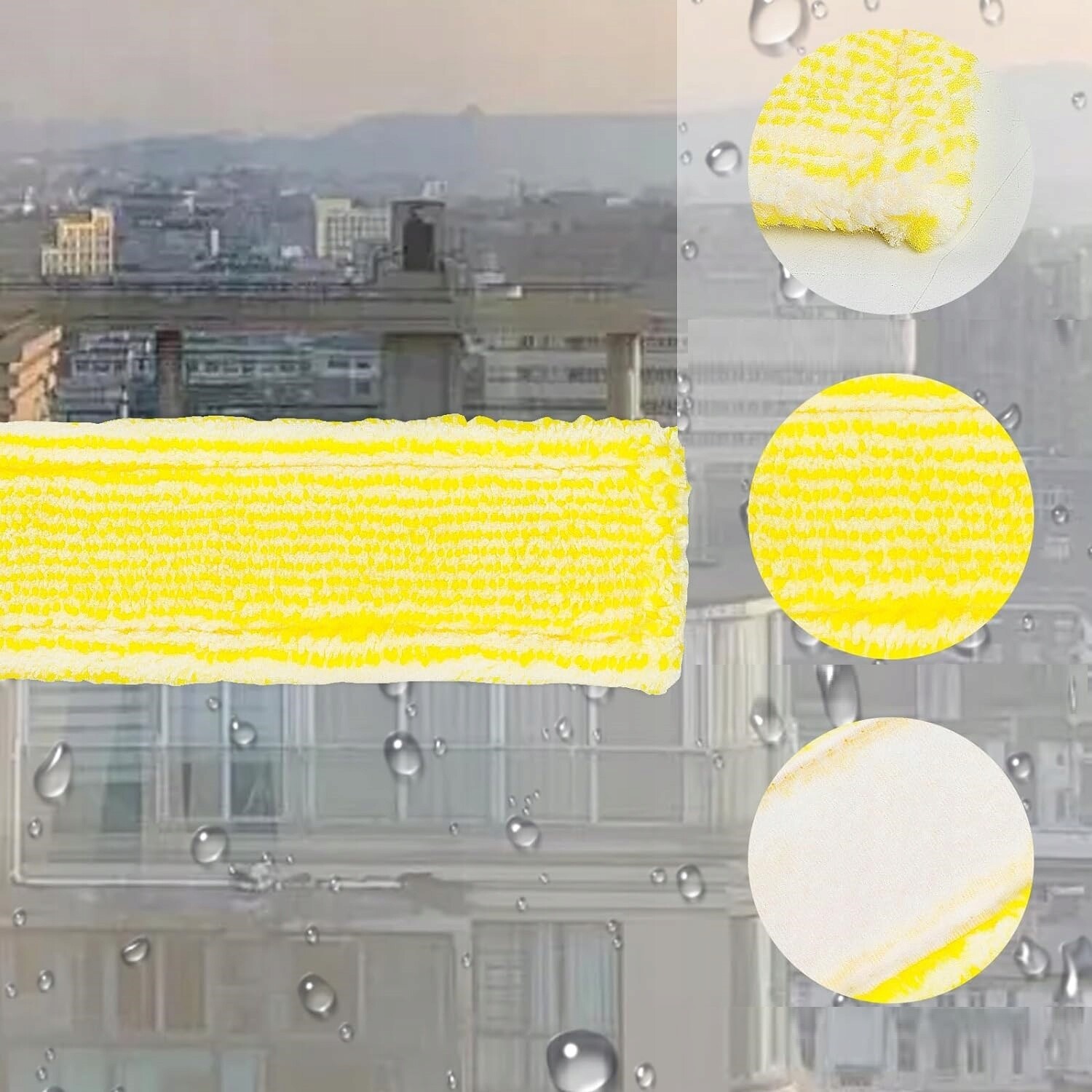 6 X Náhradní Krytky Pro Čistič Oken Karcher Mytí Oken Z Mikrovlákna