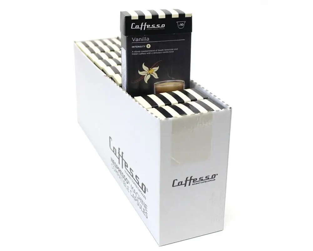 Caffesso Vanilla Pack 100 ks do kávovarů Nespresso, DeLonghi a Krups