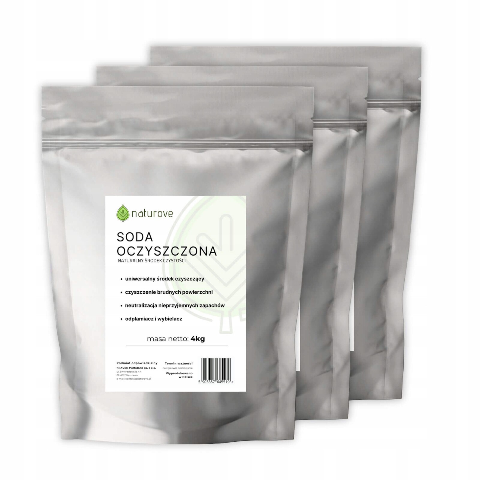 Big Clean naturove: sada jedlá soda 4 kg kyselina 4 kg borax 4 kg