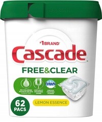 Cascade Platinum Lemon Essence 62 ks – kapsle do myčky nádobí