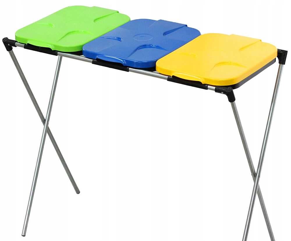 Stojan Na Pytle Na Tříděný Odpad 3-POLOHOVÝ, Barevný, Silný