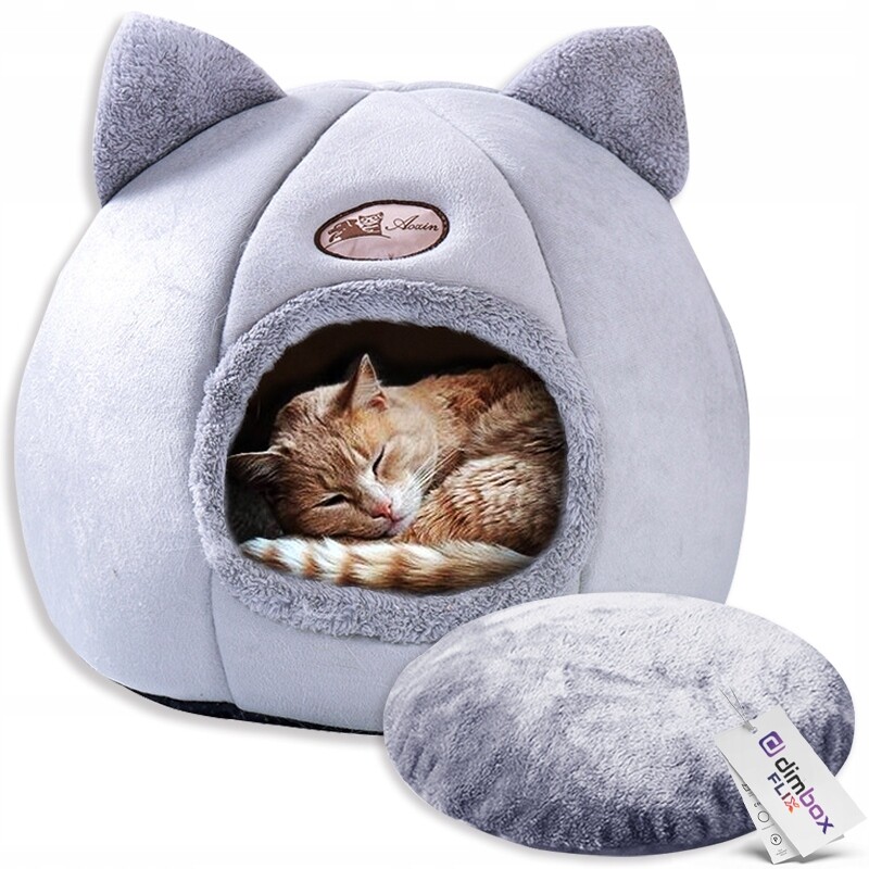 Pelíšek Pro Kočky Nebo Psa Měkký Plyšový Penízek Potah Barýchou Polštář