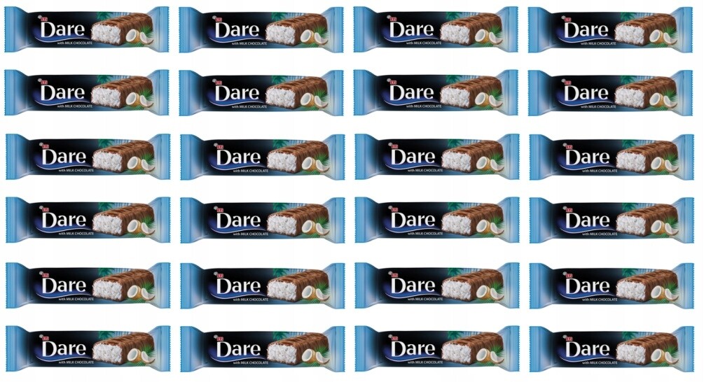 24 x 28 g Dare Choco Coconut Bar kokosová tyčinka Karton