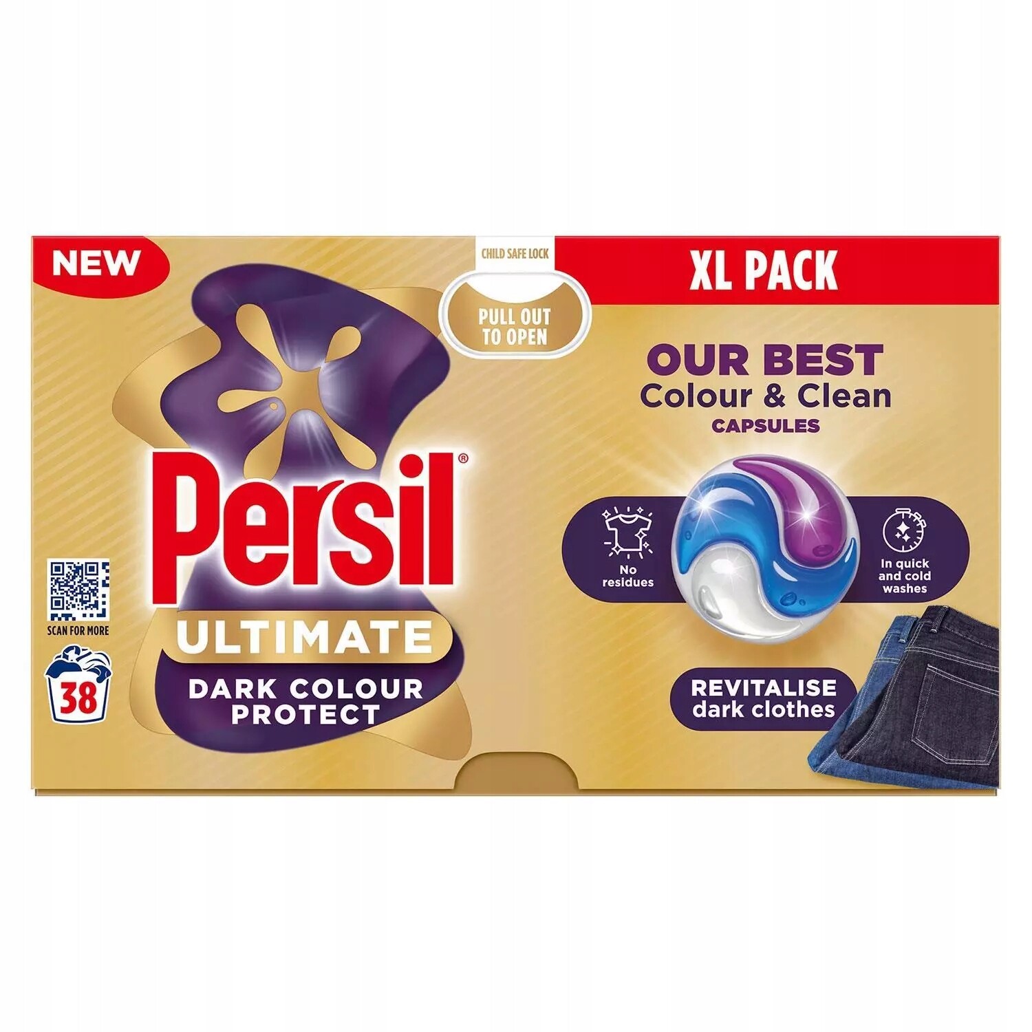 Persil Ultimate Dark Color Protect kapsle 38 ks 801 g