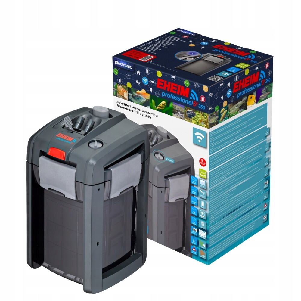Akvarijní Vnější Filtr Tichý Provoz Wi-fi Regulace Průtoku 350 L