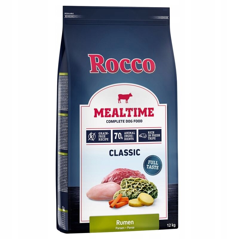 Suché Krmivo pro psy Rocco Mealtime, dršťky 12 kg