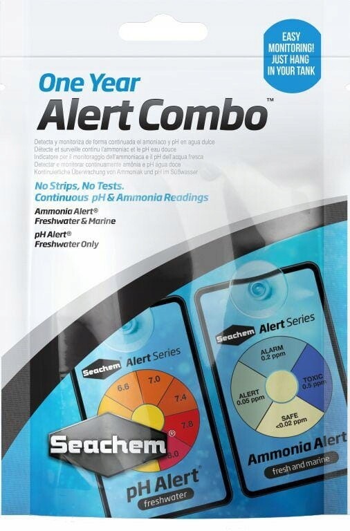 Seachem Alerts Combo Pack Trvalý test pH 12 měsíců Amoniak