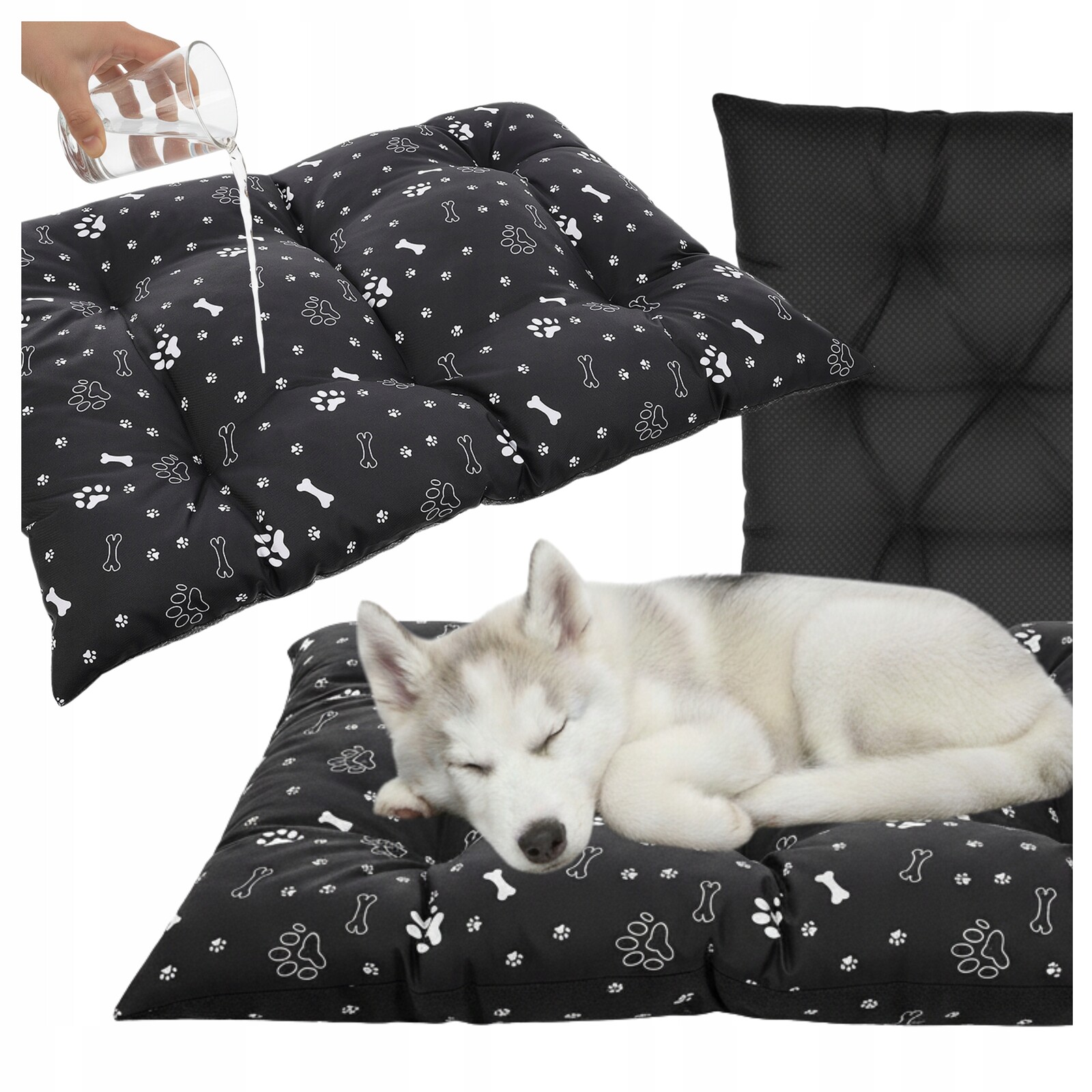 Pelíšek pro psa kočku Matrace Polštář 120x70, vodotěsný, měkký, do auta