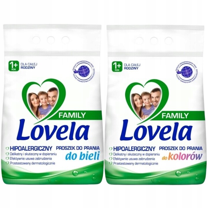 Lovela Family Prášek Barva Bílá 2x2,1 kg (56 pr)
