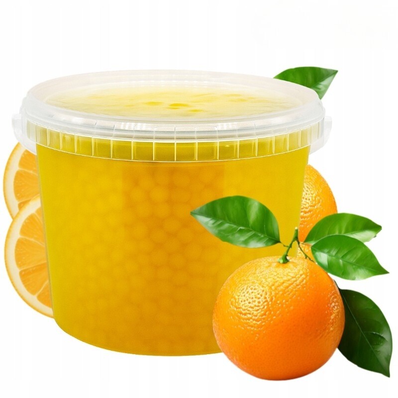 Kuličky do Bubble Tea Pomeranč 3,4 kg Popping Boba