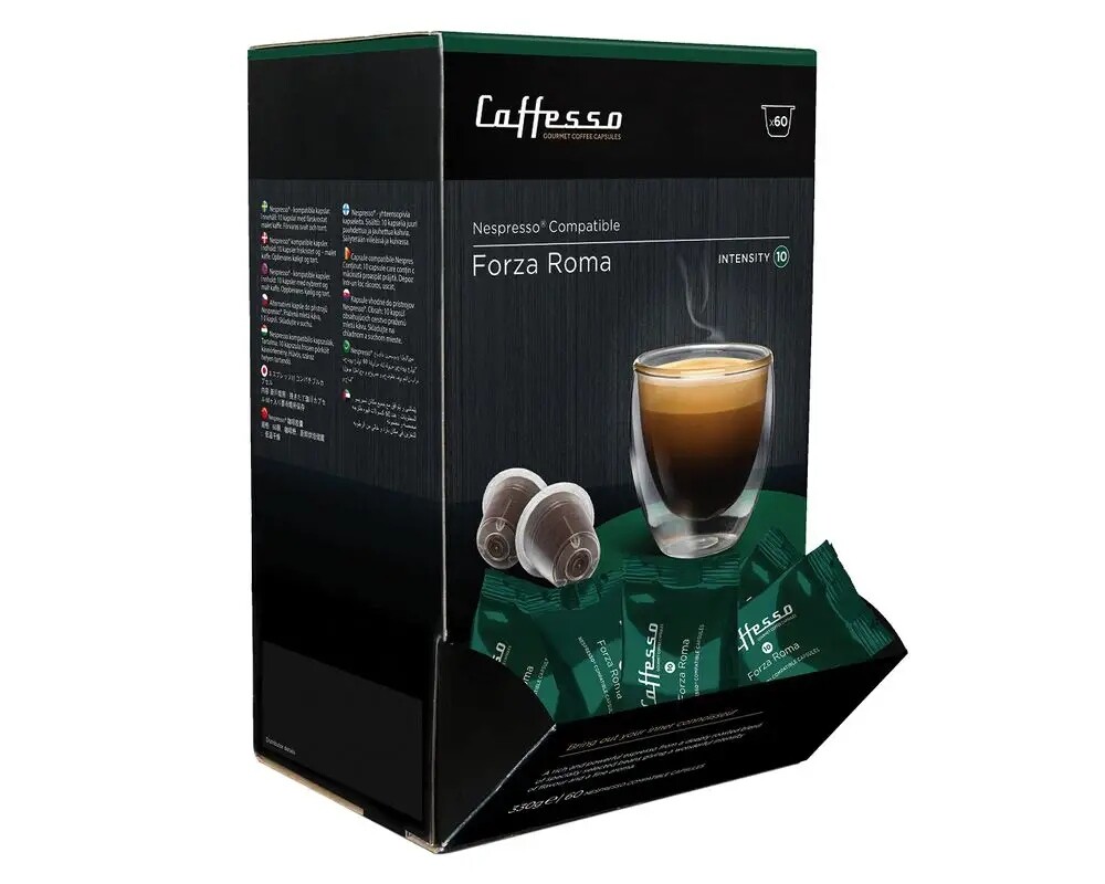 Caffesso Forza Roma 60 ks kapsle do kávovarů Nespresso, DeLonghi a Krups