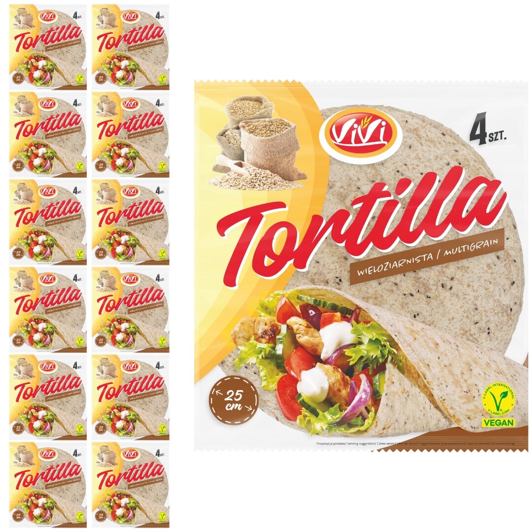 Vivi Vícezrnná tortilla 240 g x 12 kusů