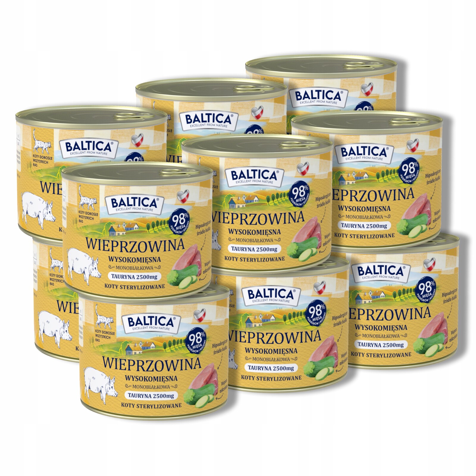 12pack Baltica Chutě regionů Vepřové maso 185 g monoproteinové krmivo mokré