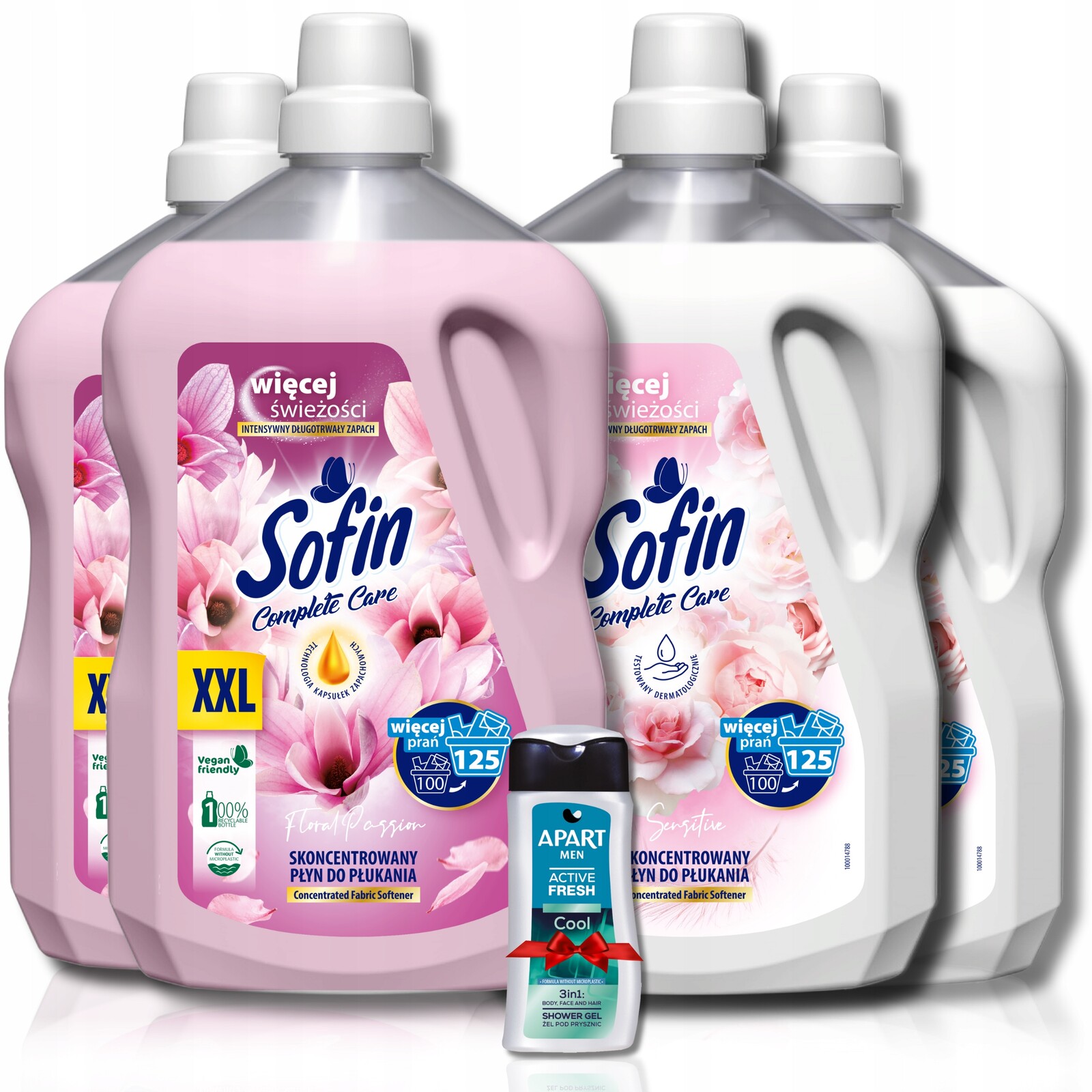 tekutá aviváž Sofin Floral Mix XXL 2,5 l x 4 500 praní Dárek