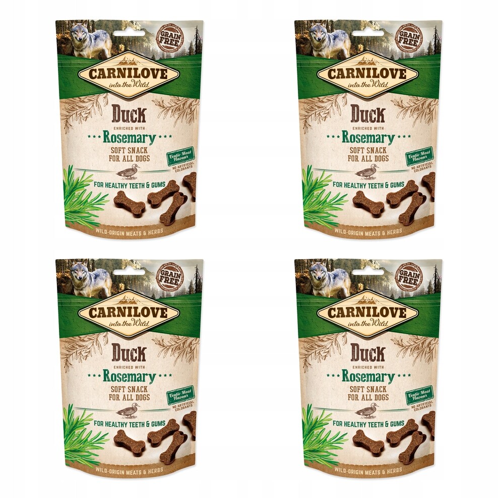 Pochoutka Carnilove Dog Soft Snack kachna s rozmarýnem 200g balení 4 ks
