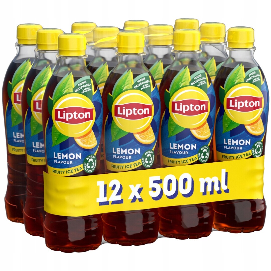 Lipton Ice Tea Lemon Neperlivý nápoj 500 ml x 12 kusů