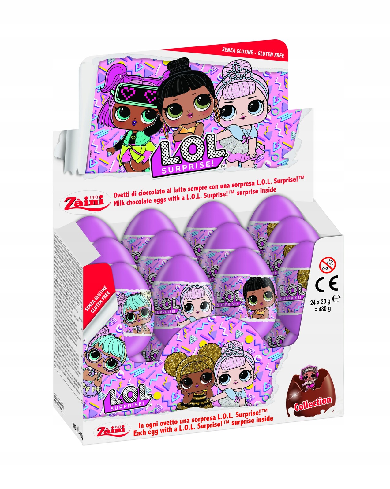 Italská Čokoládová Vajíčka S Překvapením Lol Surprise Karton 24 ks x 20 g