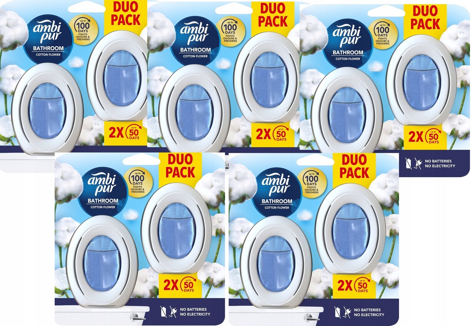 Ambi Pur Bathroom Osvěžovač vzduchu, Cotton Flower 10x7,5 ml