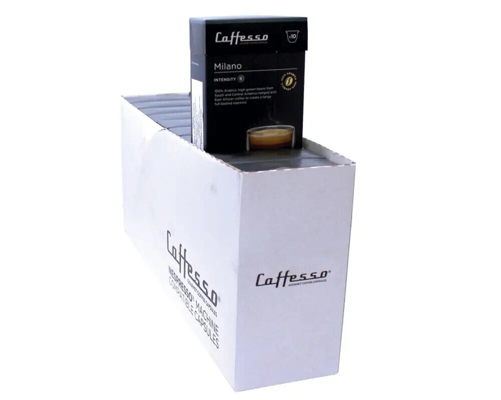 Caffesso Milano Pack 100 ks do kávovarů Nespresso, DeLonghi a Krups