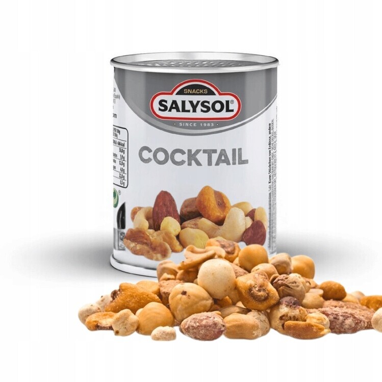 Směs koktejlových ořechů Salysol , plechovka 50g x 96 ks