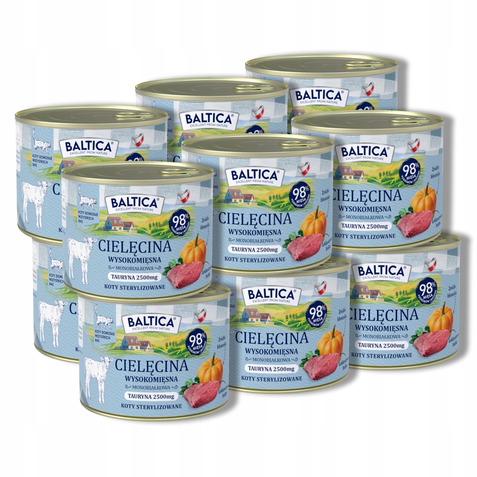 Baltica Chutě regionů Telecí 12x185 g monoproteinové pro dospělé kočky