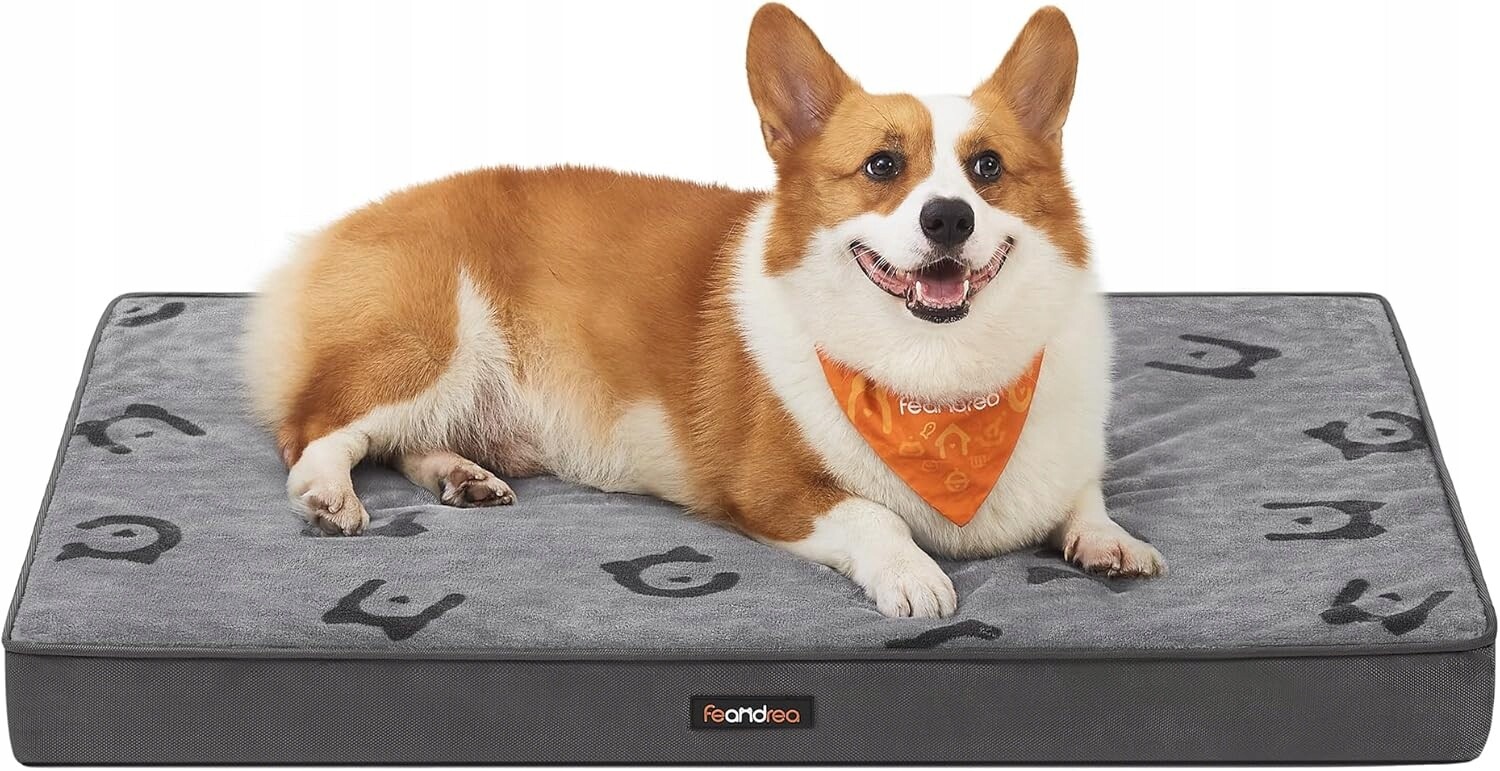 pelíšek pro psy Feandrea šedý 91 cm x 68 cm