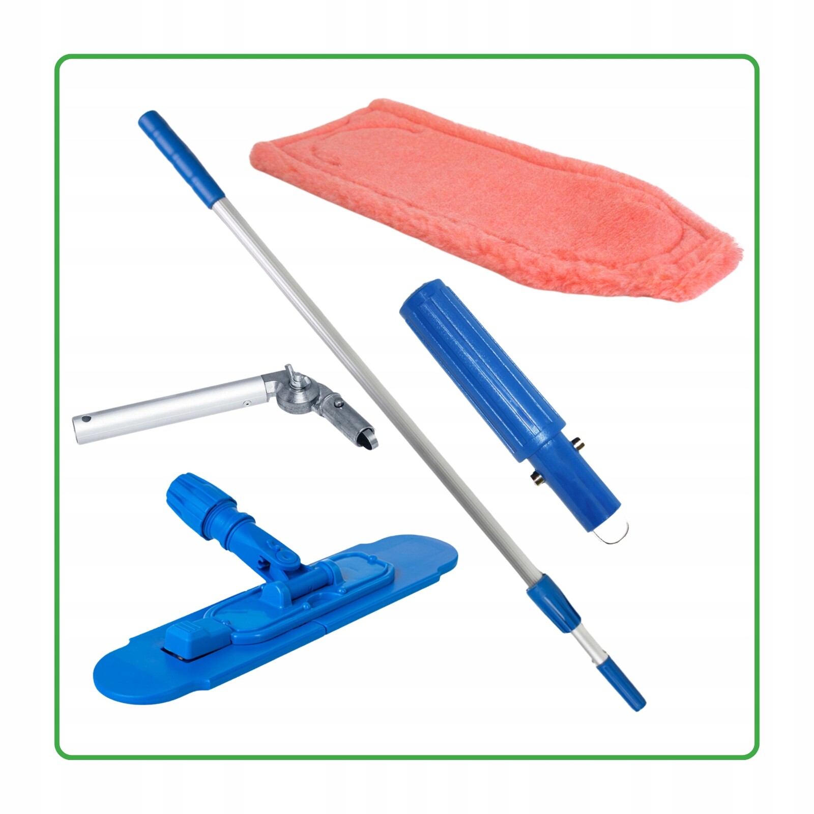 Plochý mop Raypath – tyč na mop s rukojetí a polštářkem