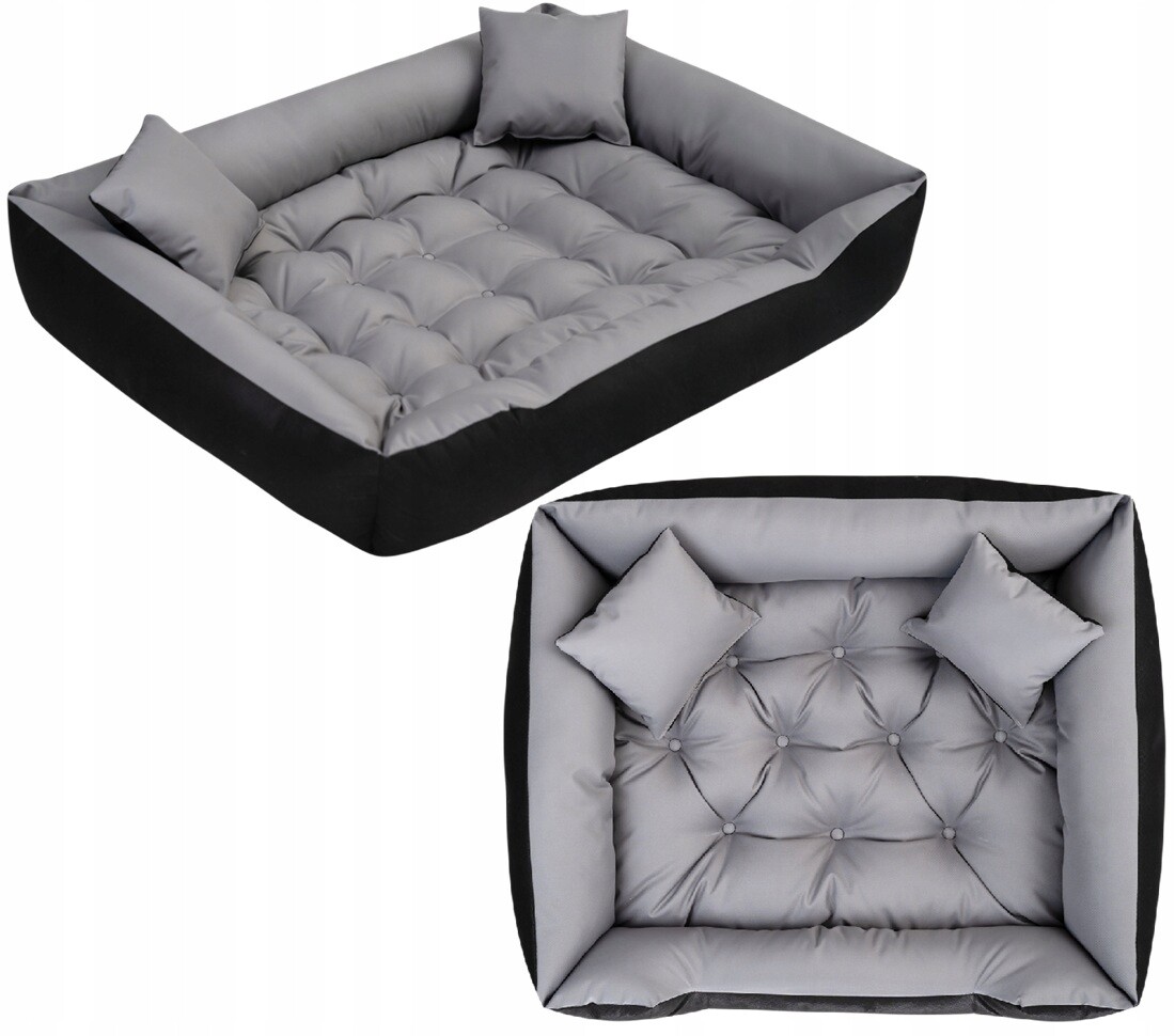 Pelíšek kotec Ecco, 75x65 cm, voděodolný, šedý