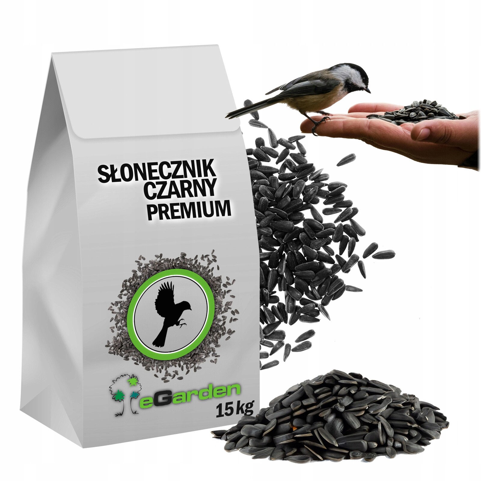 Černý slunečnicový 15 kg Krmivo obilí, přírodní krmivo