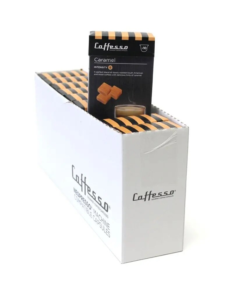 Caffesso Caramel Pack 100 ks do kávovarů Nespresso, DeLonghi a Krups