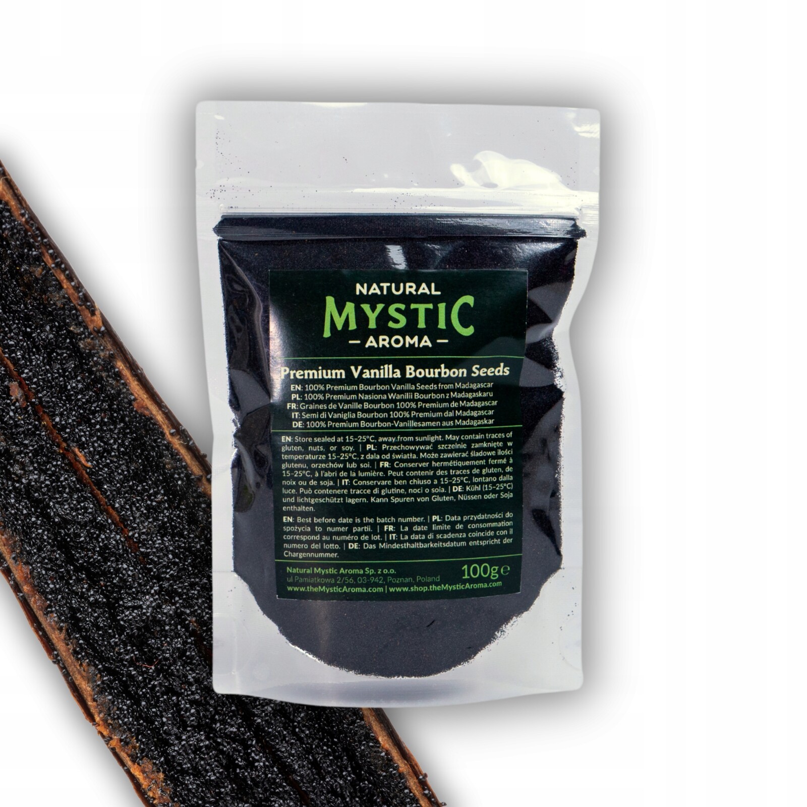 Semena vanilky Bourbon Vanilka Přírodní Premium Madagaskar 100 g