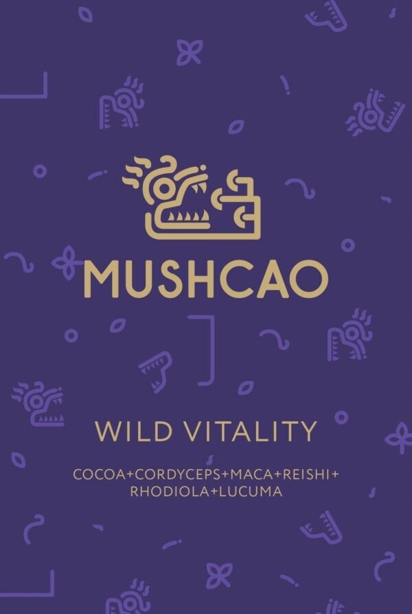Wild Vitality Mushcao s Cordycepsem, Rhodiolou, Macou, Reishi a Lukumou 150g