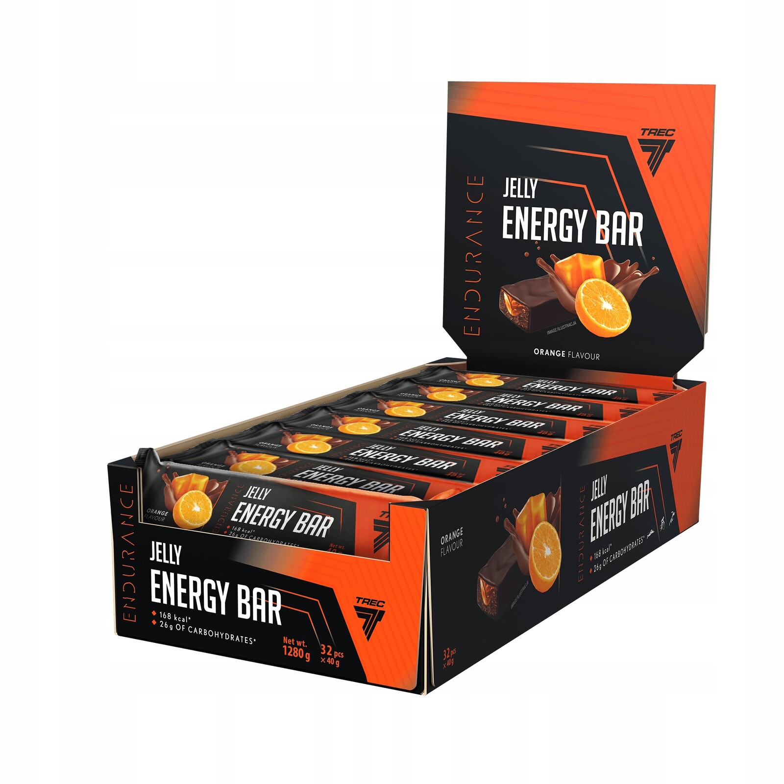 Trec Nutrition Želé Energetická Tyčinka Pomerančová Příchuť 28 x 40 g želé tyčinky
