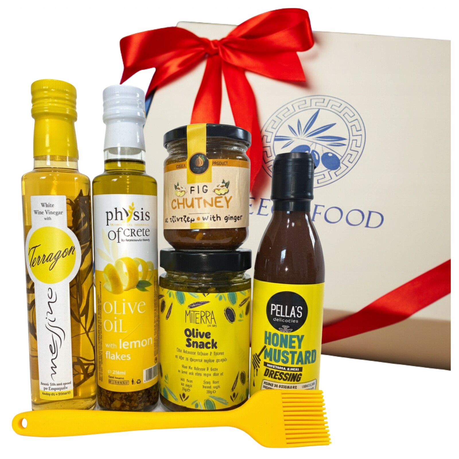 Dárek Dárková Sada Vánoční Firemní Přírodní Řecké Příchutě Žlutá