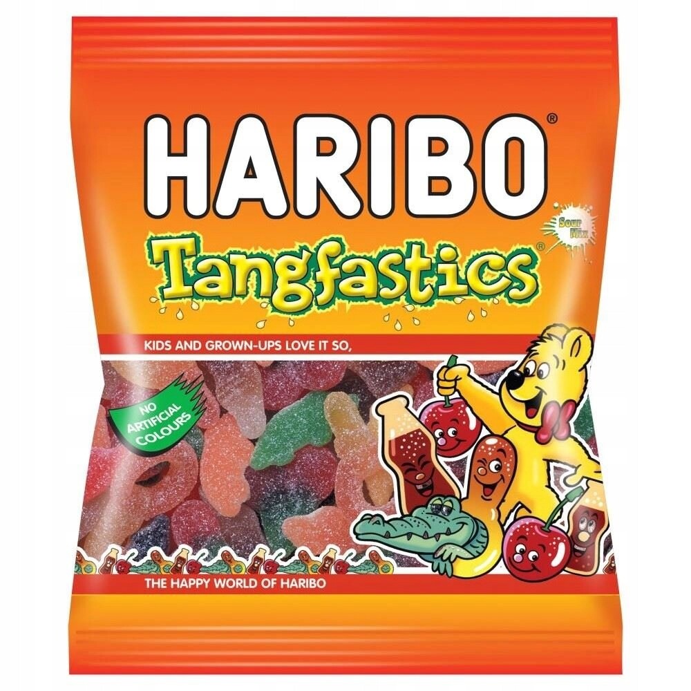 Želé Bonbony Haribo Tangfastics ovocné kyselé 100 g x 30 ks