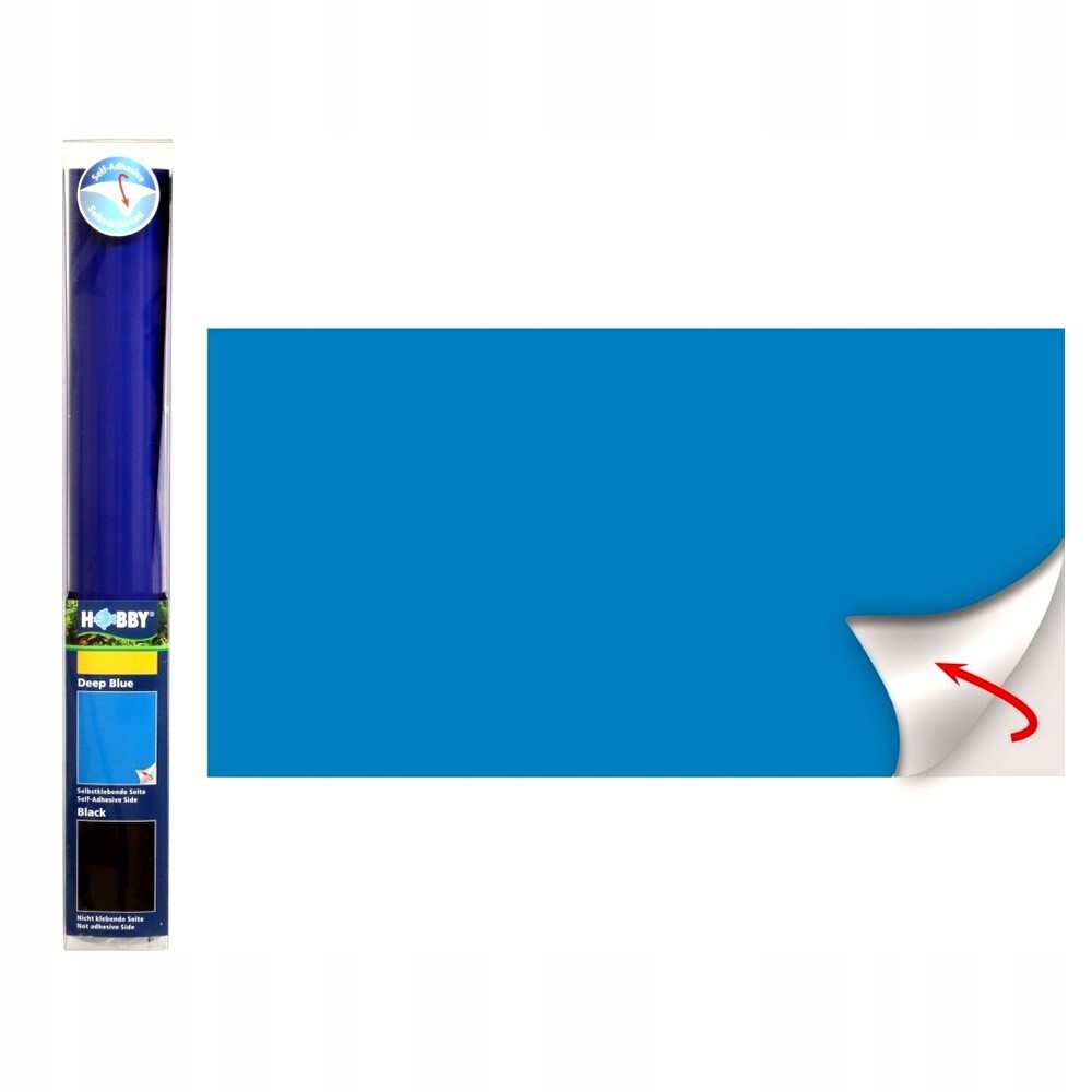 Samolepicí Pozadí Do Akvária, Tmavě Modré, Pro Vodní Nádrž, 120 X 50 CM