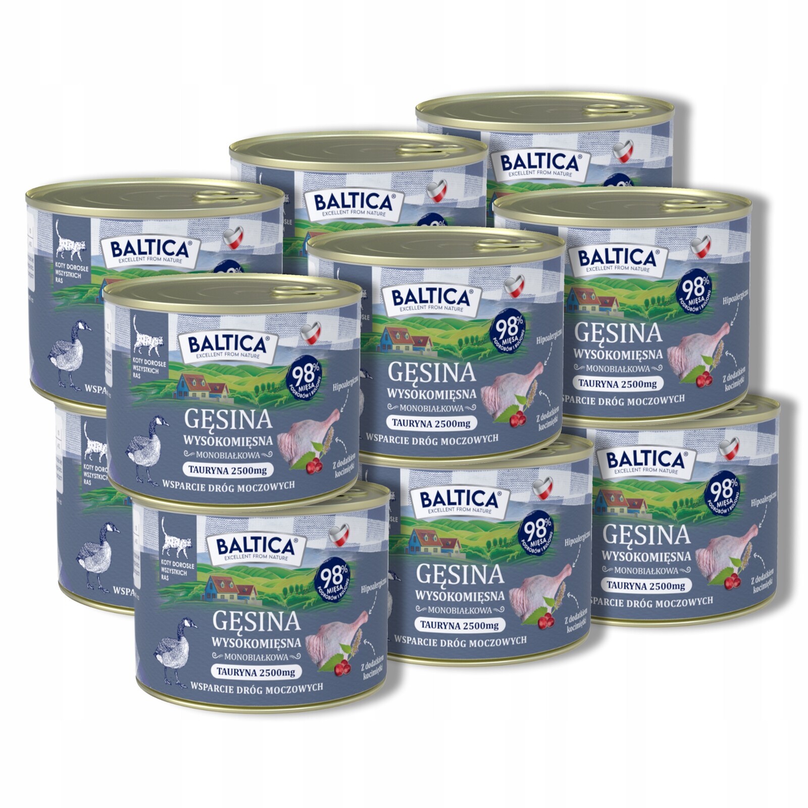 Baltica Chutě regionů Husí maso 12x185 g monoproteinové pro dospělé kočky