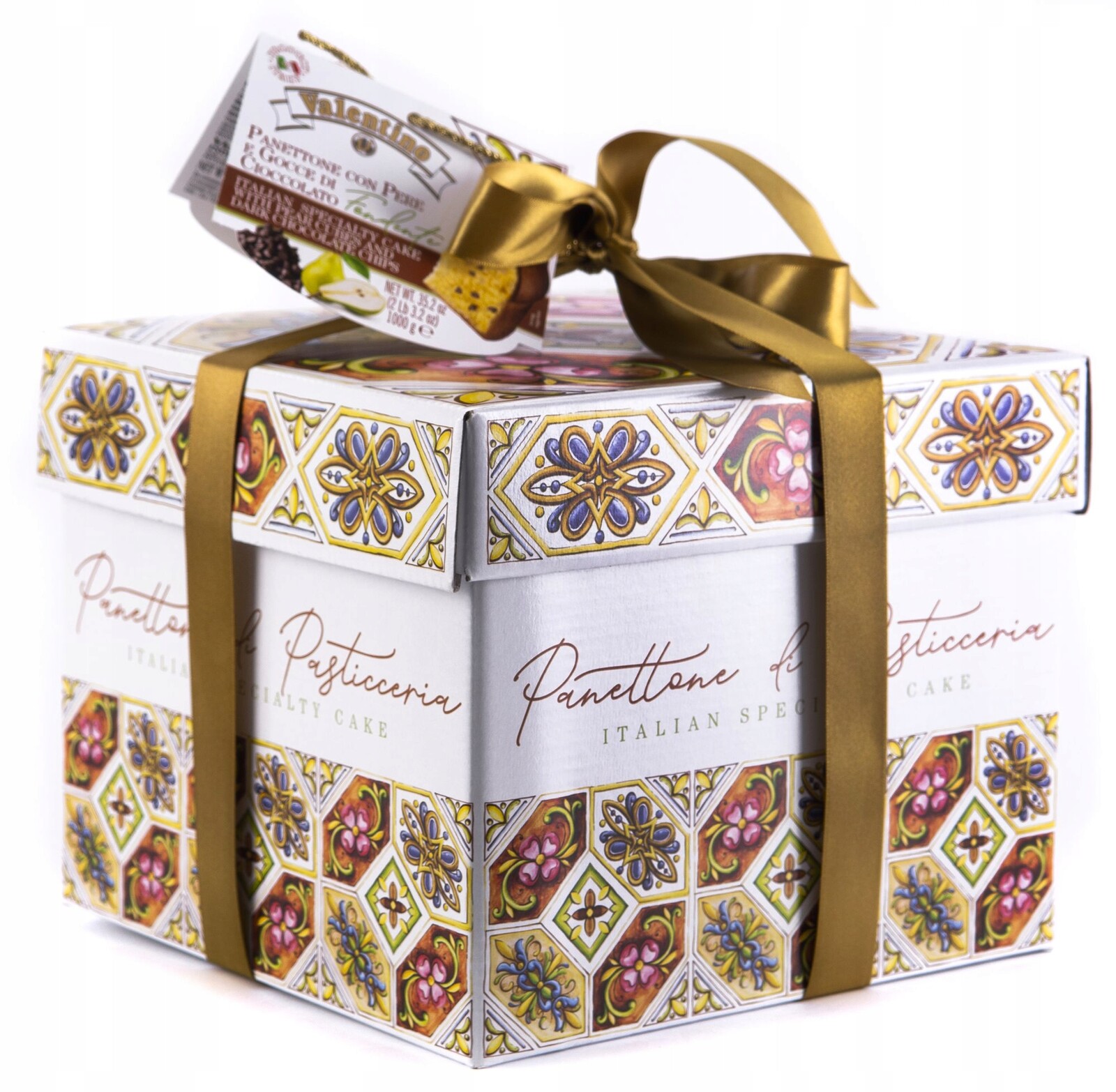 Vánoční koláč Panettone s hruškou a čokoládou 1 kg je ideální jako Dárek