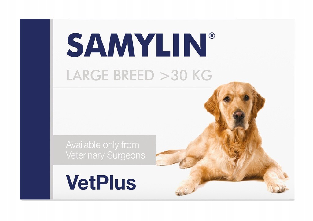 VetPlus Samylin Large >30 kg Velké plemeno Podpora jater 30 tablet