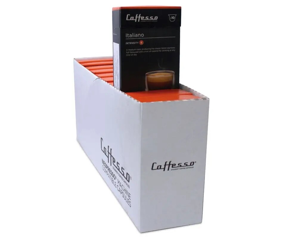 Caffesso Italiano Pack 100 ks do kávovarů Nespresso, DeLonghi a Krups