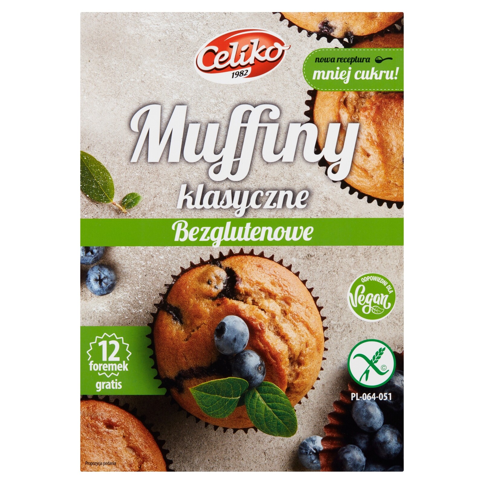10 x Klasické bezlepkové muffiny Celiko 0,28 kg