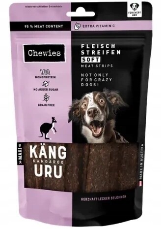 Chewies Meat Strips Maxi Psí Pamlsek Pamlsky Klokan 150g