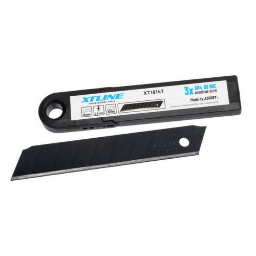 Náhradní čepele (břity) SK4 18mm 0,5mm (bal/10ks) XTline XT19147