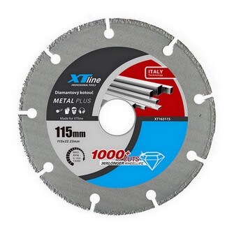 Kotouč univerzální na ocel 115x1,2x22,2mm XTline XT163115