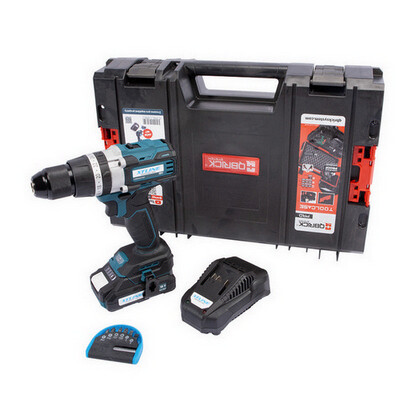 Aku vrtačka s příklepem bezuhlíková 18V 70 Nm + baterie 2Ah + nabíječka 2.4A XTline XT102805-1B2B