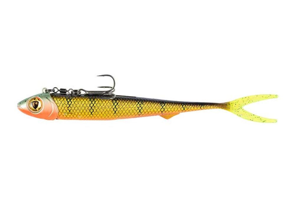 Fox Rage Gumová nástraha Pelagic Ready Rig Slick Finesse Natural Perch - 16cm  40g