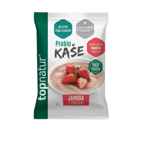 TOPNATUR Probio kaše jahoda s proteinem 50 g